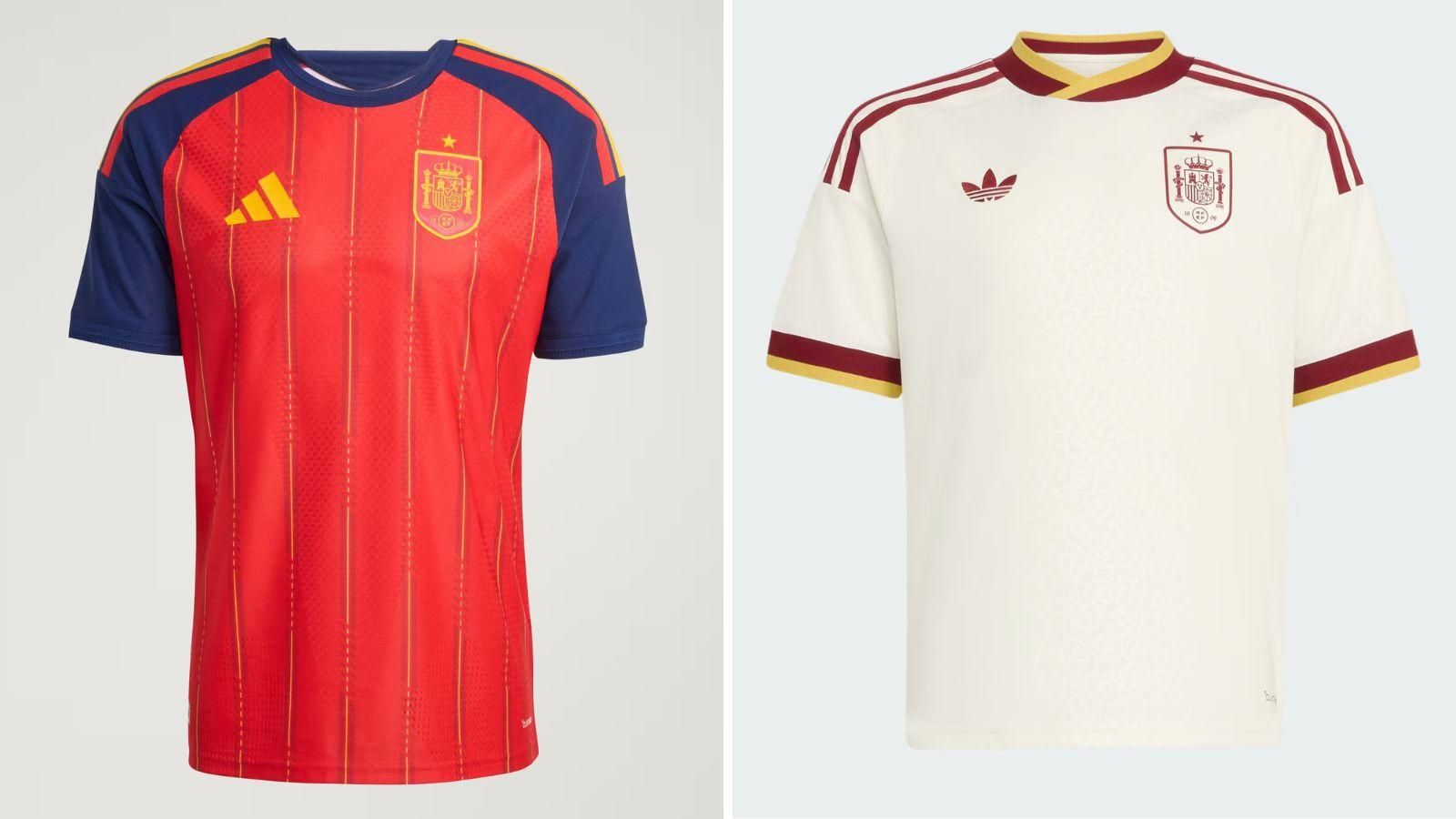 Las camisetas de la selección española en el Mundial.
