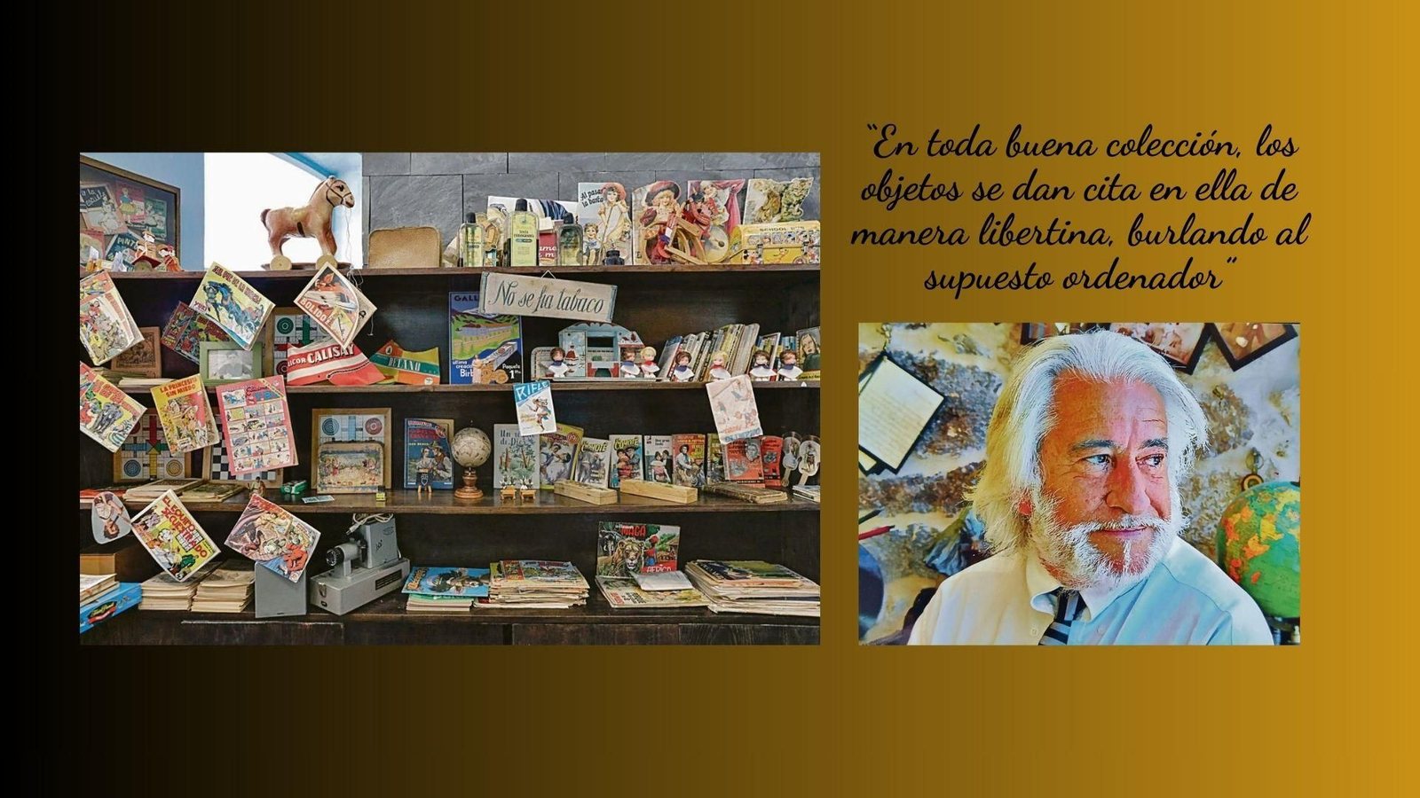 Tebeos, cuentos y demás que conforman la colección en el museo de Trives.