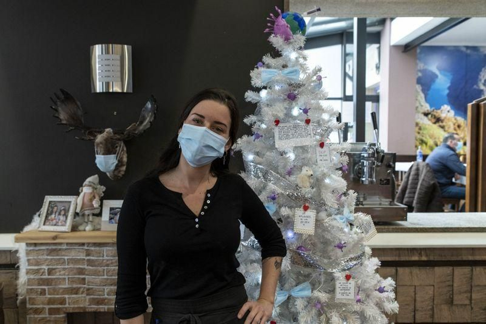 Alejandra Falcón, creadora de esta decoración (ÓSCAR PINAL).