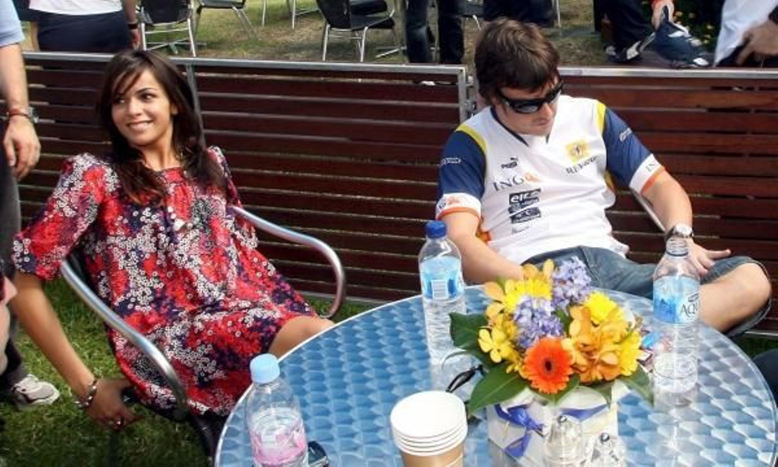 Raquel del Rosario y Fernando Alonso. (Foto: Archivo)