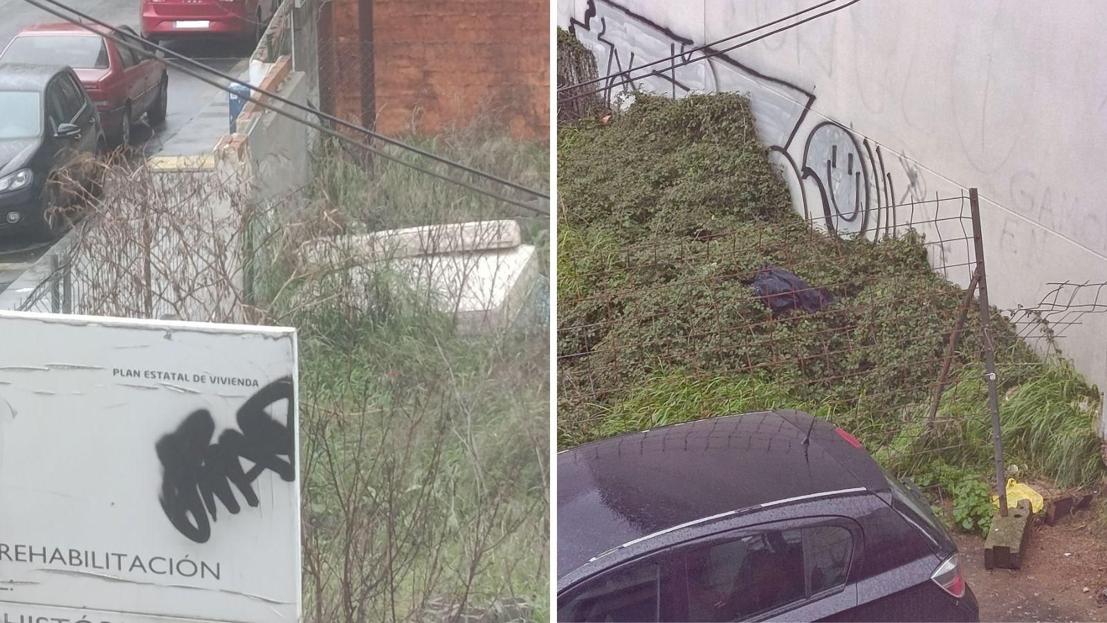 Suciedad, vallas caídas y más en el entorno del Jardín del Posío.