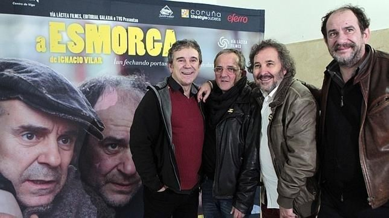 Parte del elenco de "A Esmorga". (EFE)