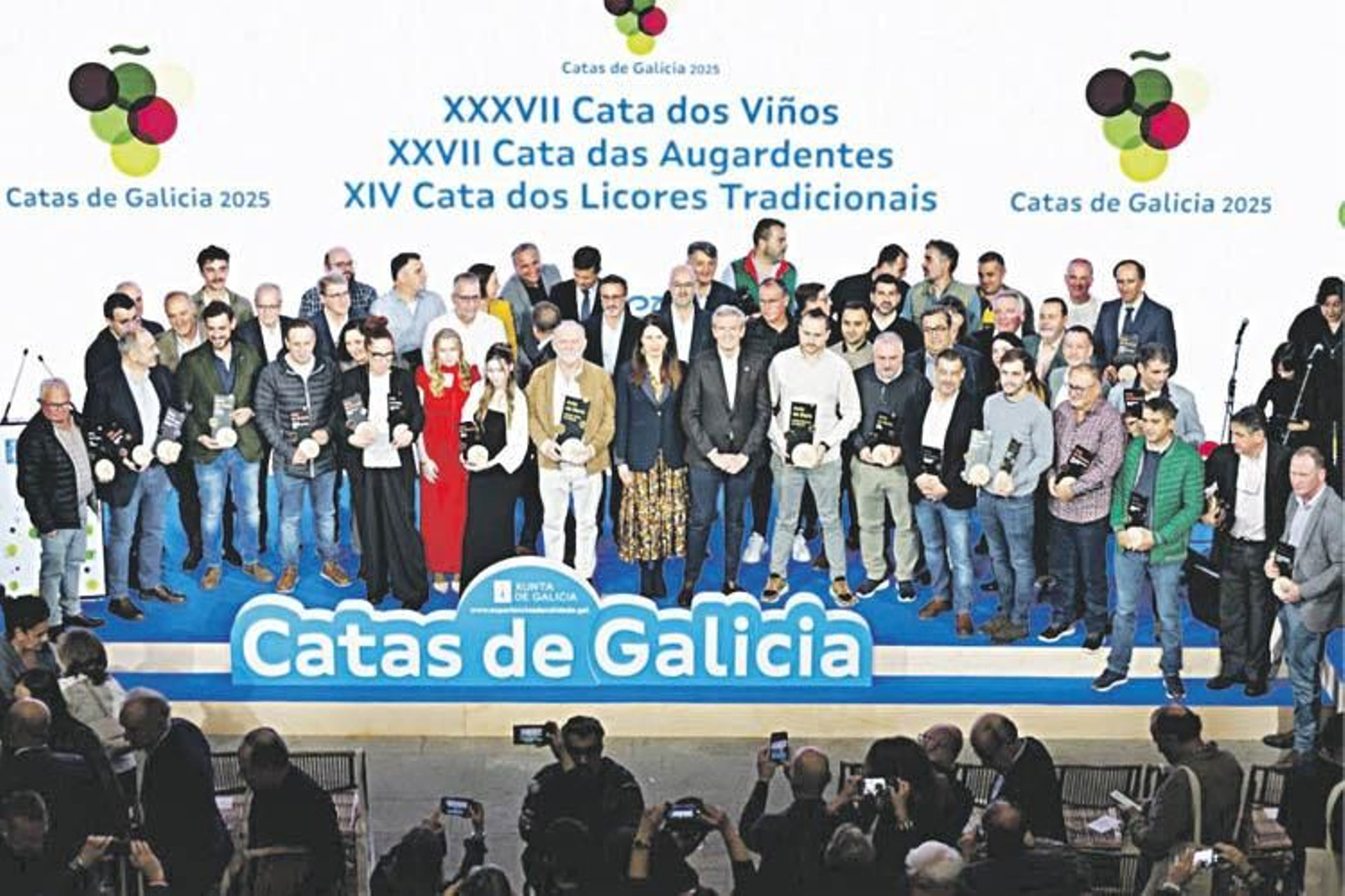 Entrega dos premios da Cata de Viños de Galicia de 2025.