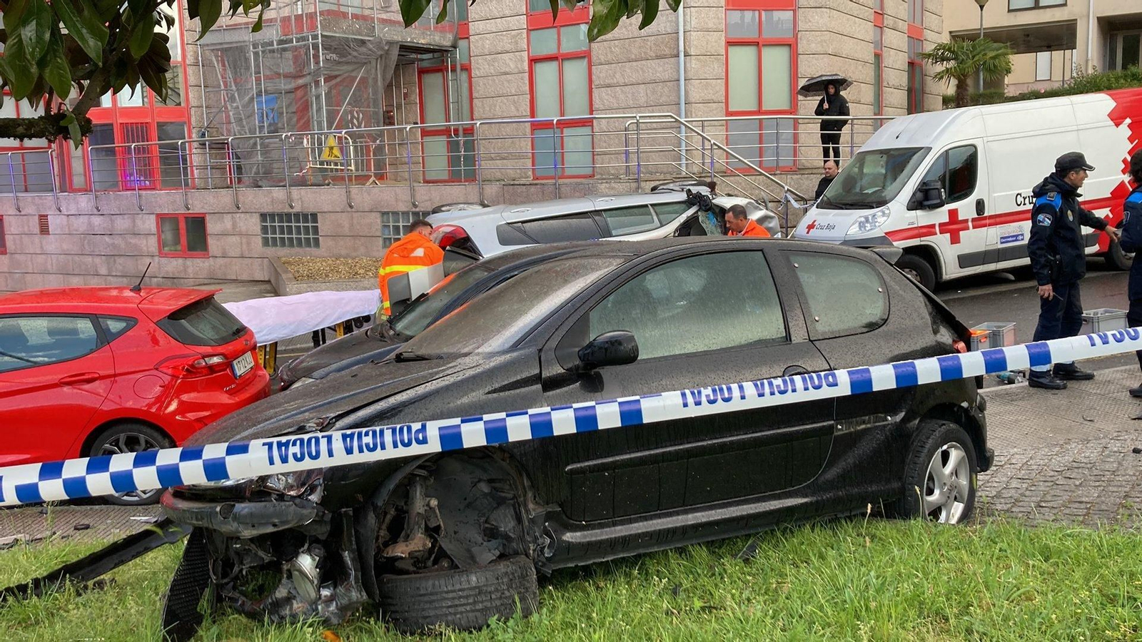 Accidente múltiple en Ourense