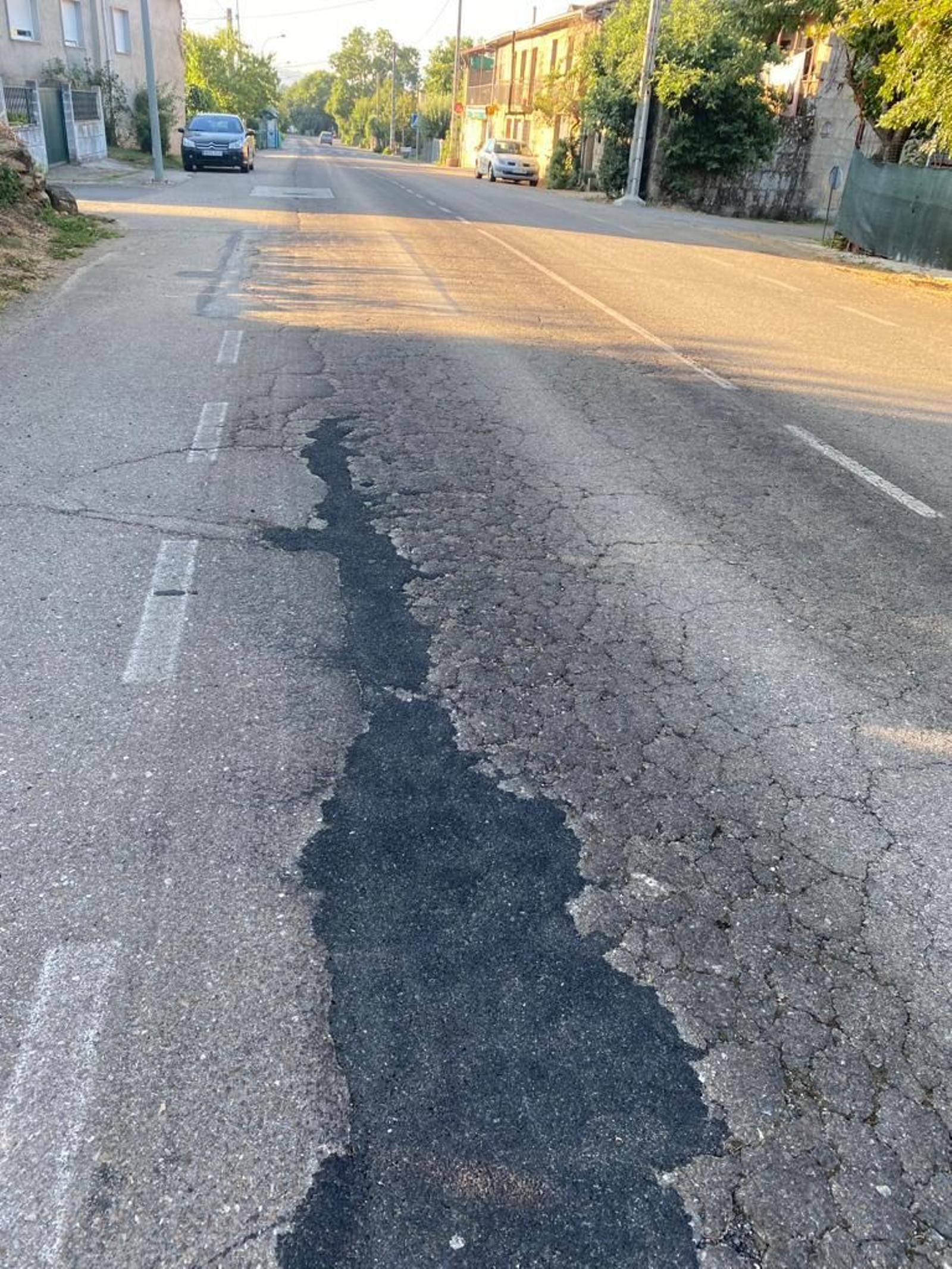 Estado de algunos tramos de carretera.