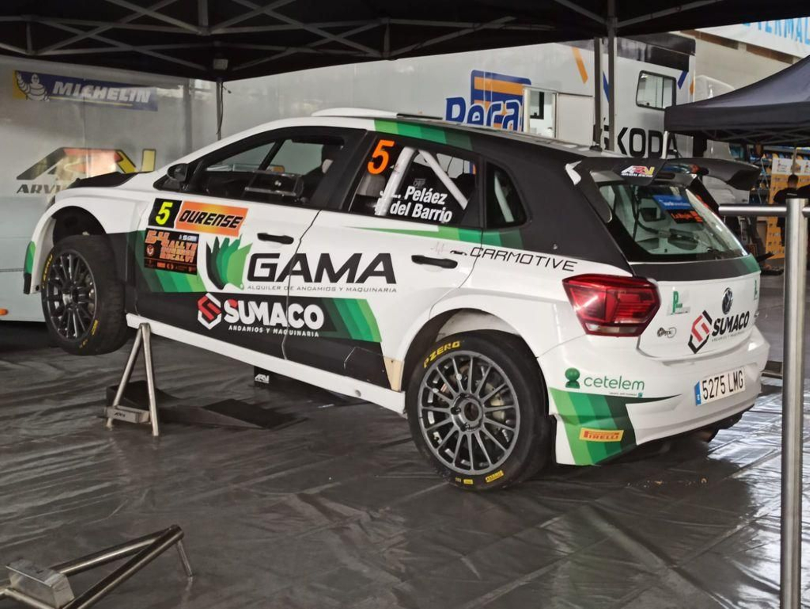 La jornada de verificaciones de este martes en Expourense da las últimas pinceladas para el Rally 2021 (David Villarino y Diego Sotelo)