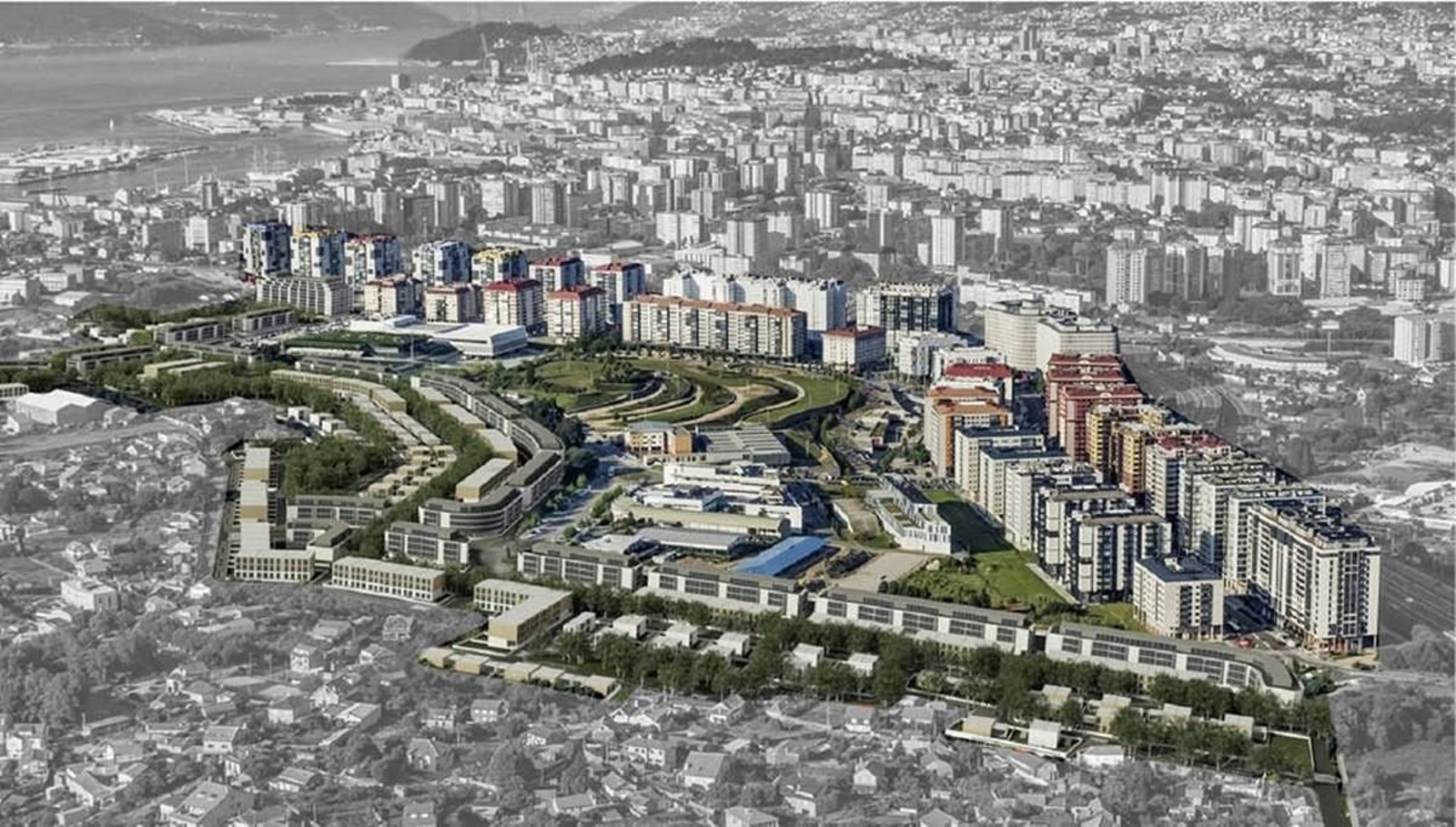 Una infografía del proyecto de ampliación de Navia de la Xunta.