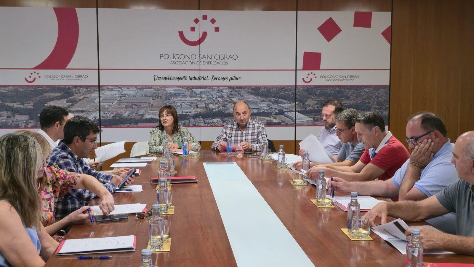 La reunión de la Asociación de Empresarios del Polígono de San Cibrao