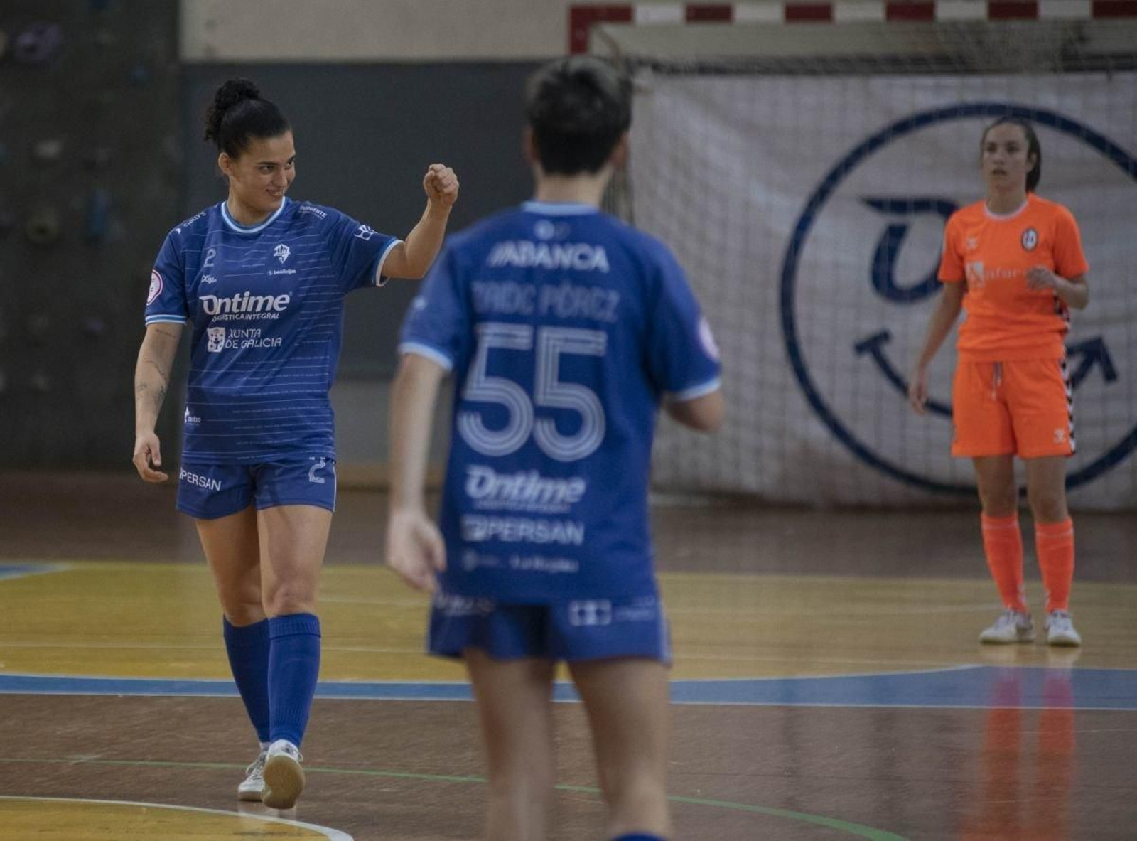 Candela celebra el gol que abrió el marcador el sábado ante el Majadahonda.