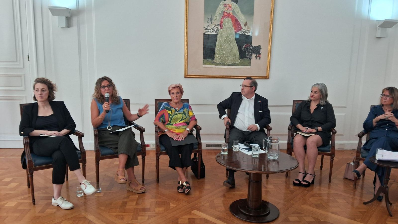 Las mujeres que participaron en el conversatorio