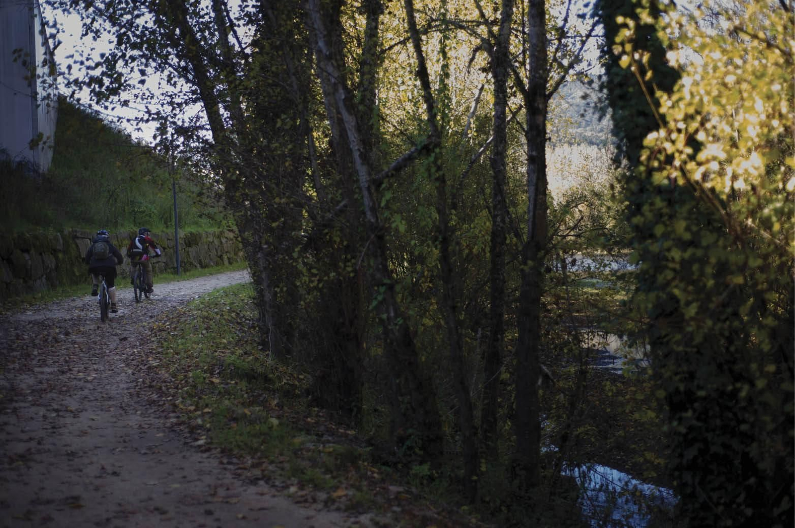 Dos ciclistas por el Paseo das Ninfas, donde se produjo un siniestro en 2020. (FOTO: MARTIÑO PINAL)