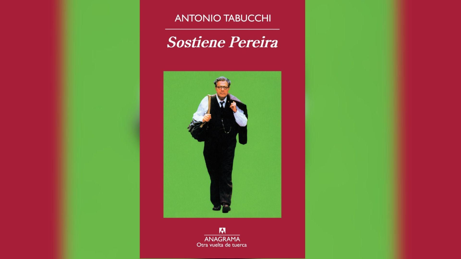 Cubierta de "Sostiene Pereira" (Anagrama, 2012)