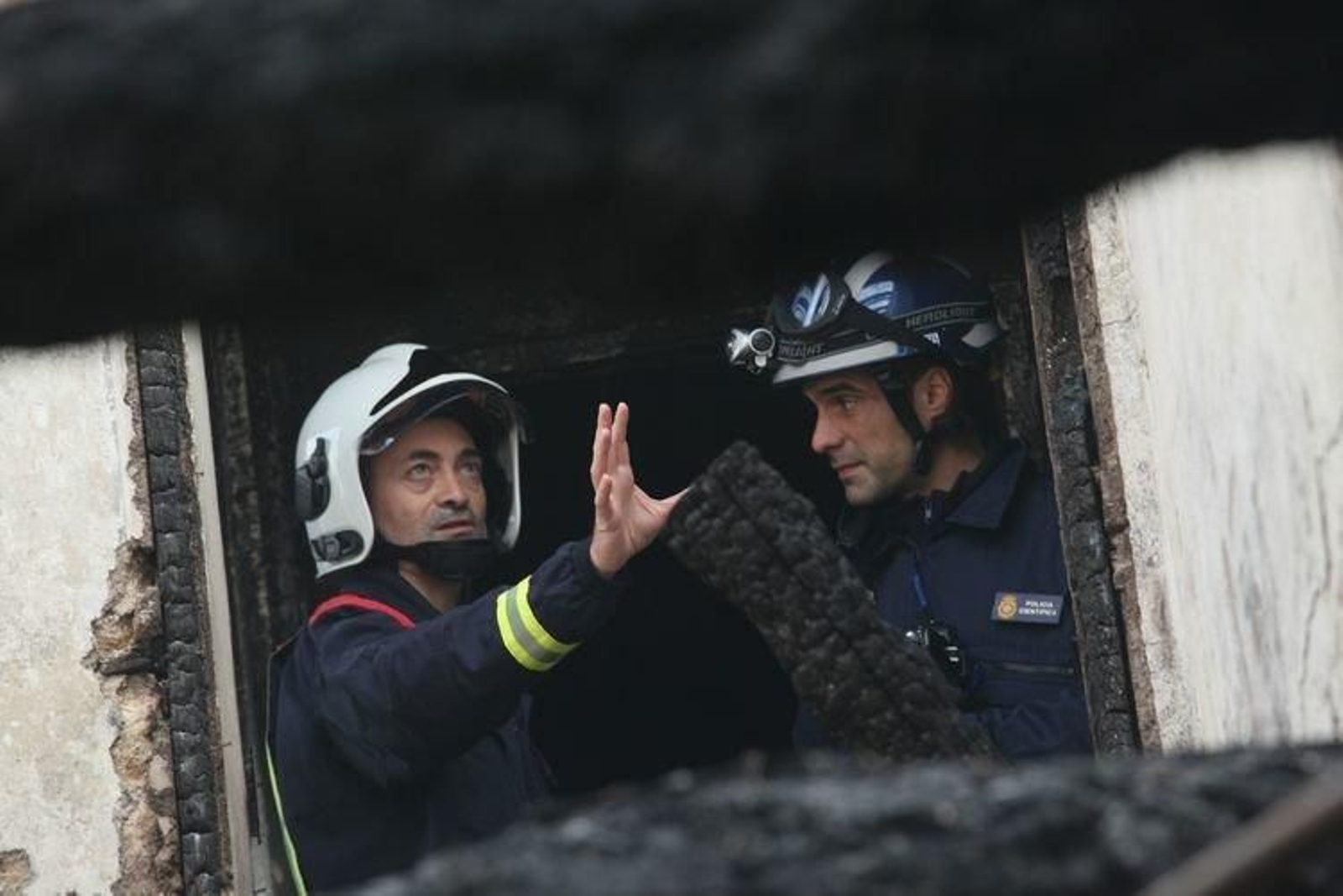 Ourense. 8-11-2016. O Polvorín, muerto incendio. Paz