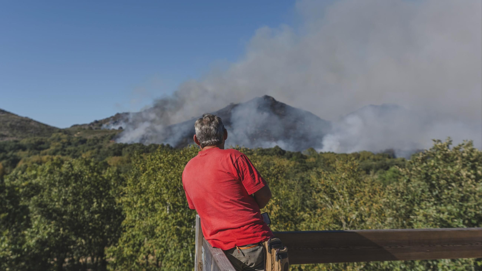 El incendio en Calvos de Randín que acabó calcinando 518 hectáreas.
