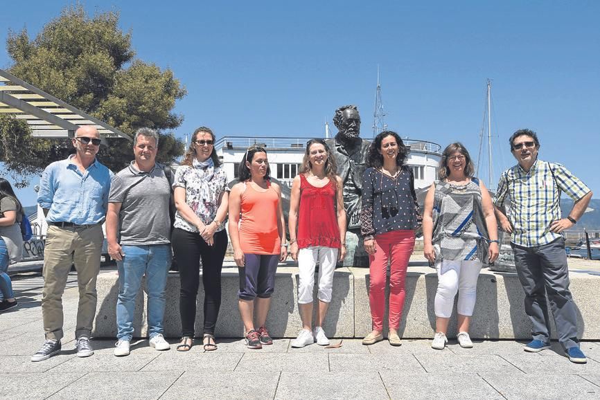 Algunos profesores del Colegio Losada y el Lycée Nicolas Appert de Orvault de Nantes de Nantes.