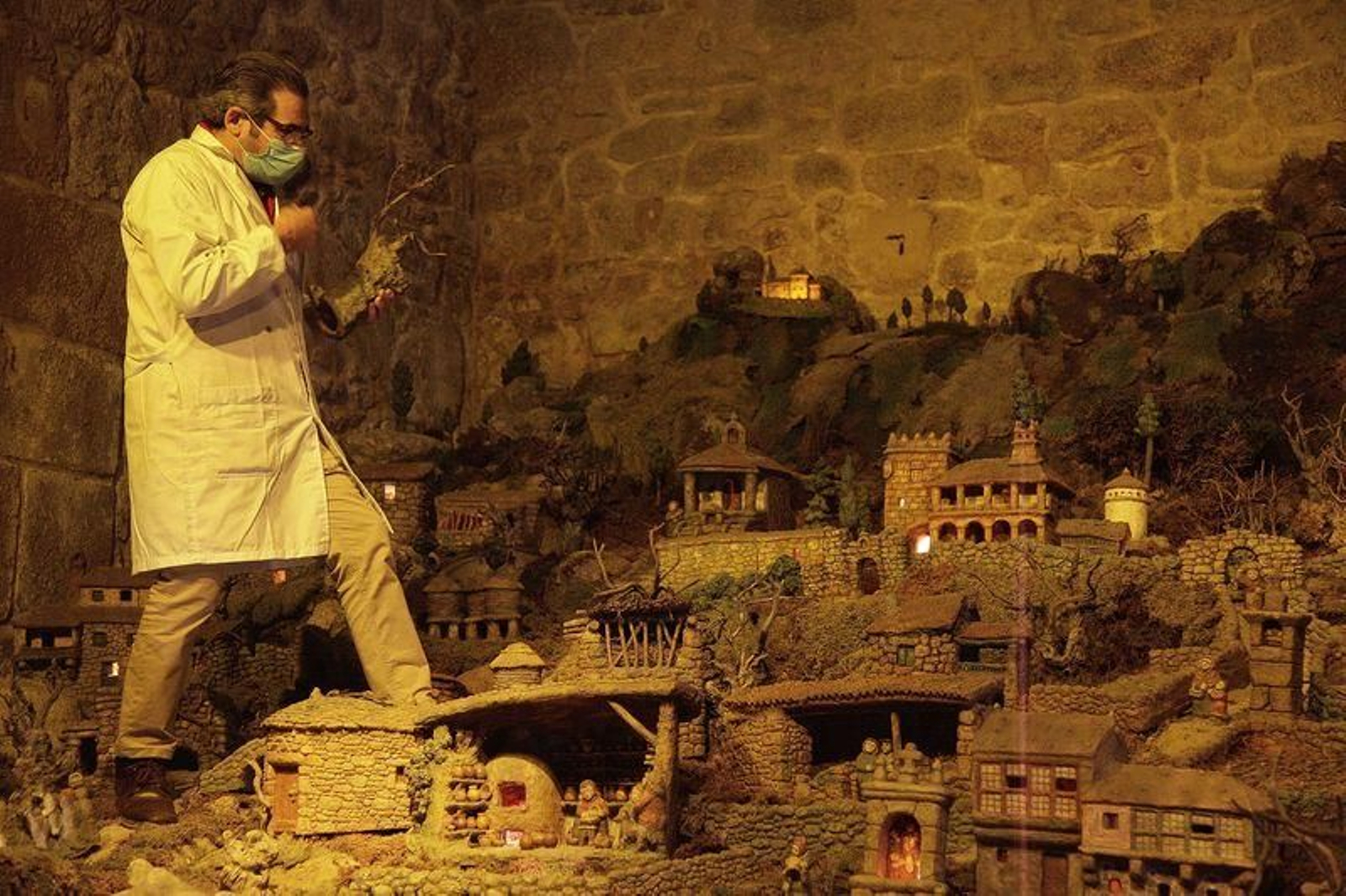 El belén de Baltar, un clásico en Ourense (MIGUEL ÁNGEL)