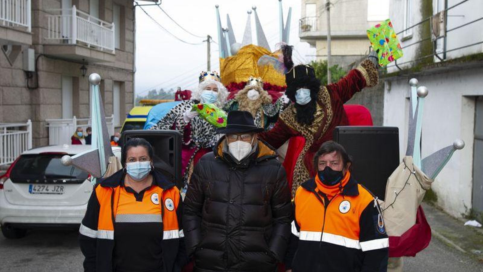 Cortegada 5/1/21 Cabalgata reyes magos en Cortegada  Fotos martiño Pinal