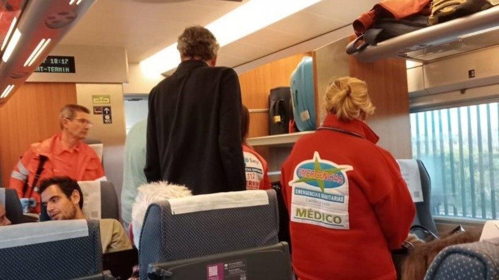 Activado el Código Ictus en un tren Ourense-Madrid para atender a una ourensana.