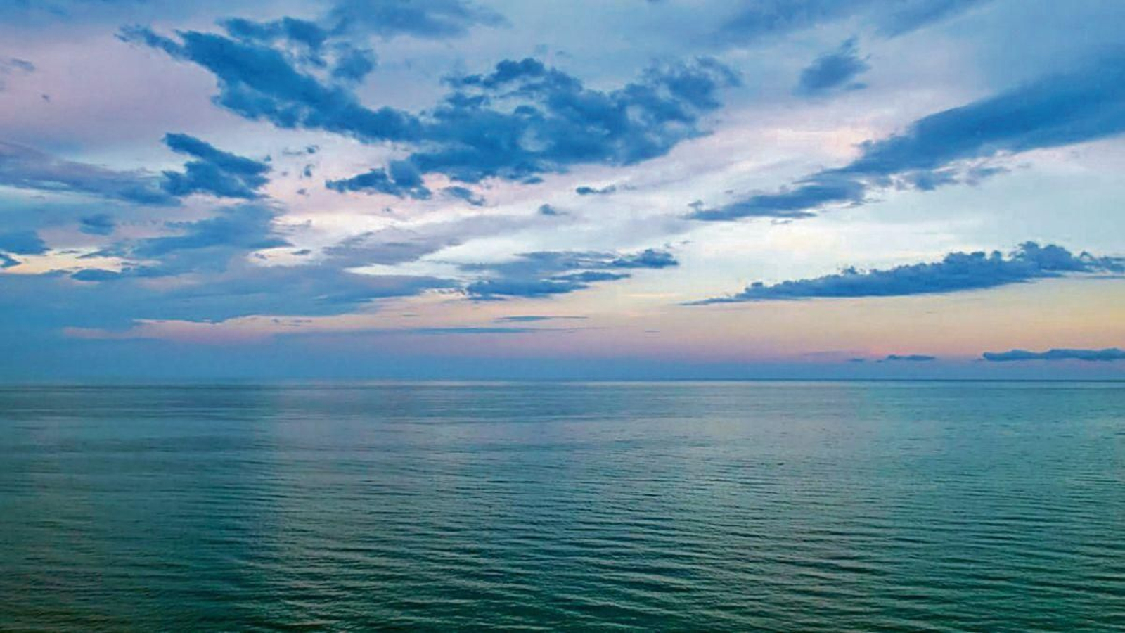 Una imagen de la superficie del mar.