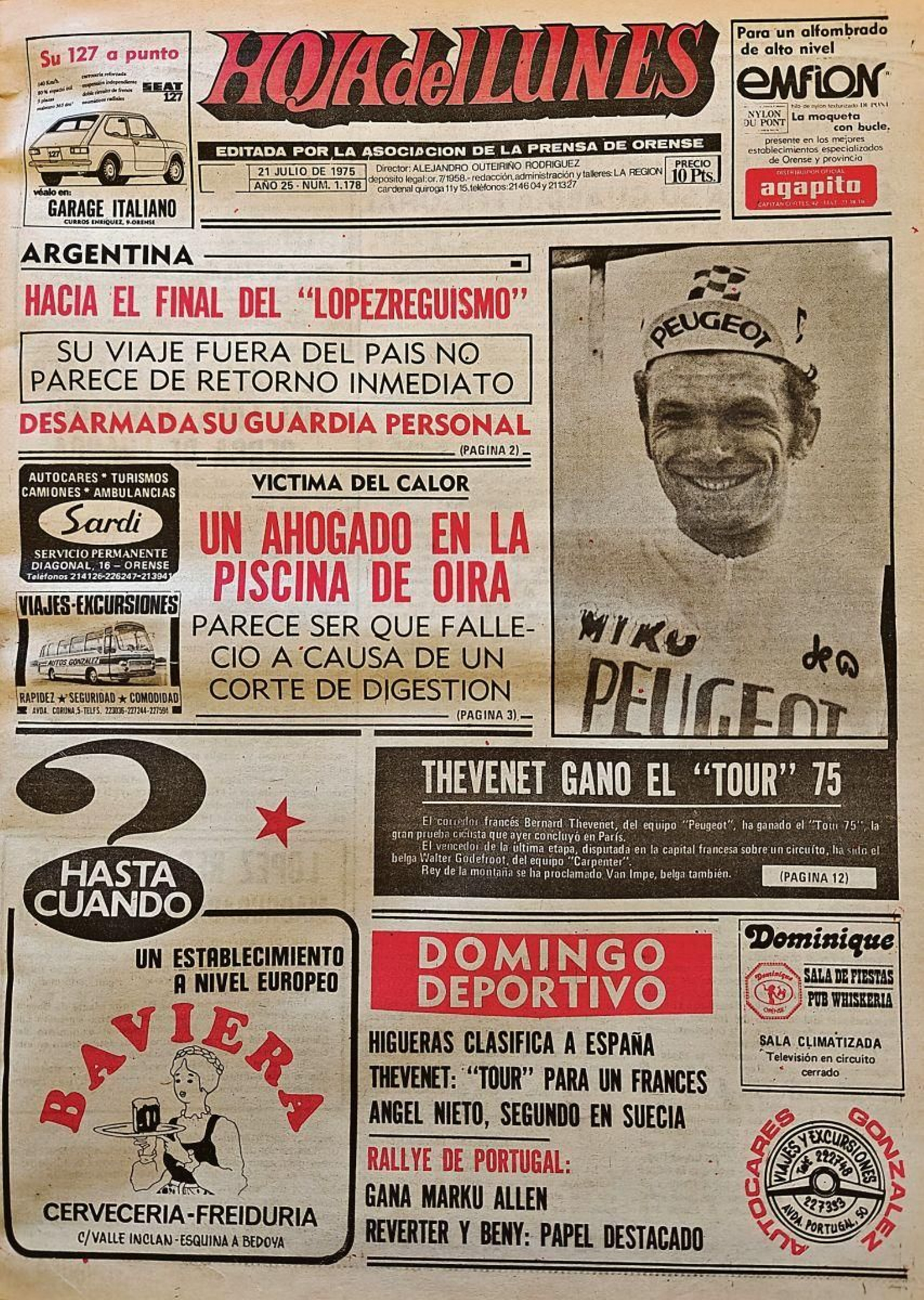 Primera 1975 21 de julio