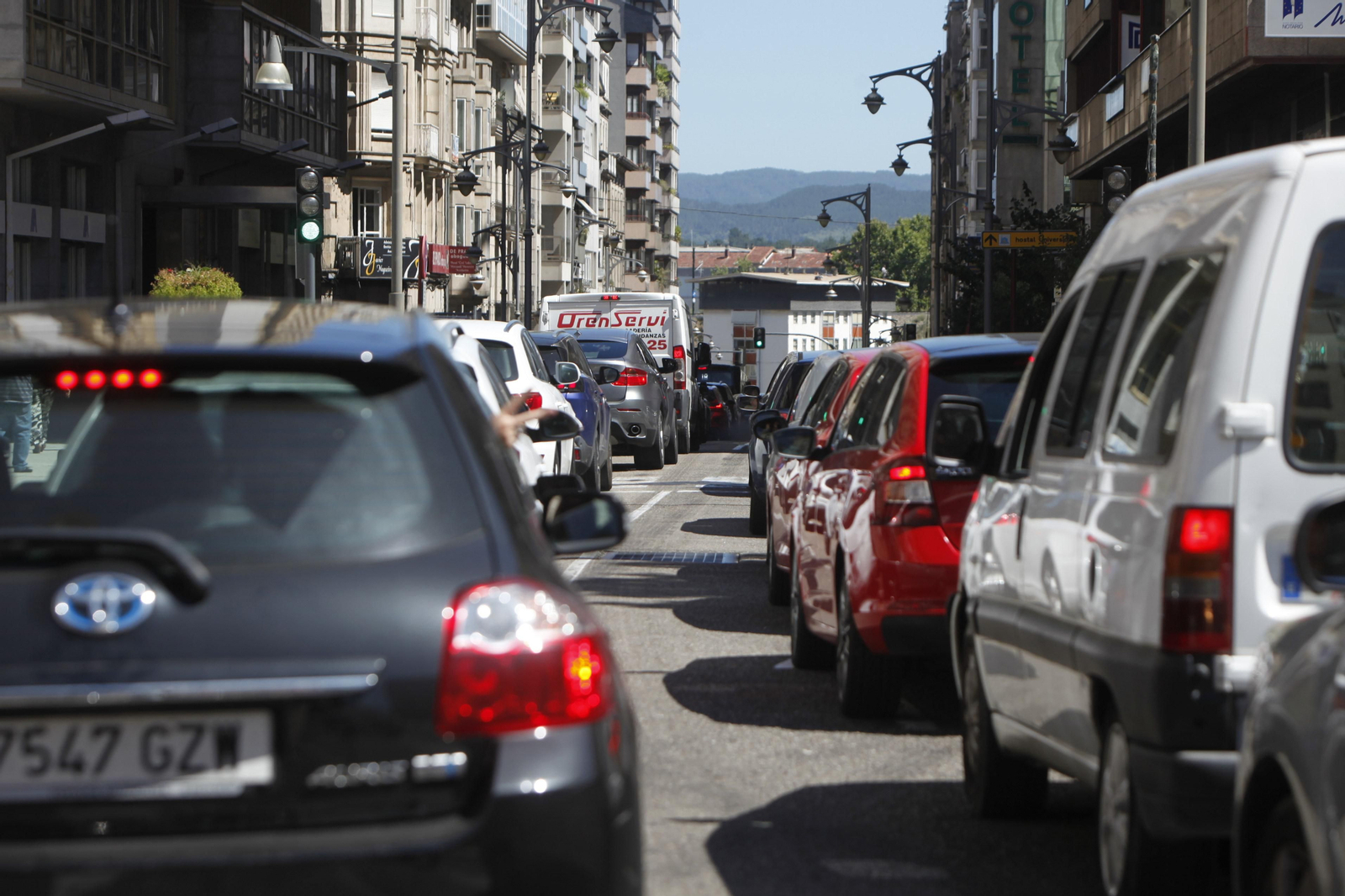 Tráfico del Centro de Ourense.