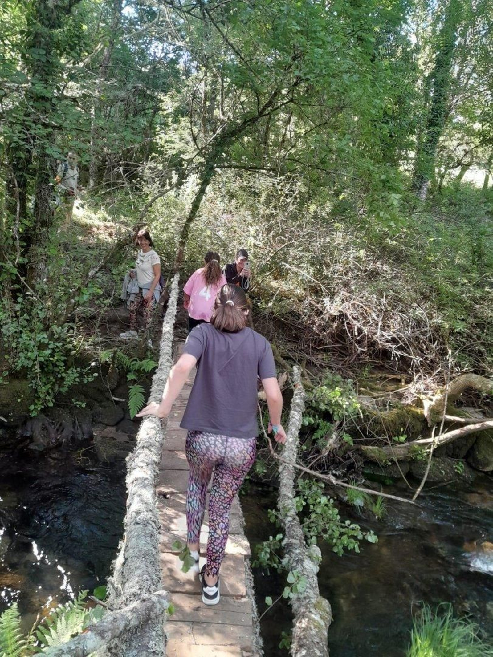 Disfrutando de la naturaleza.