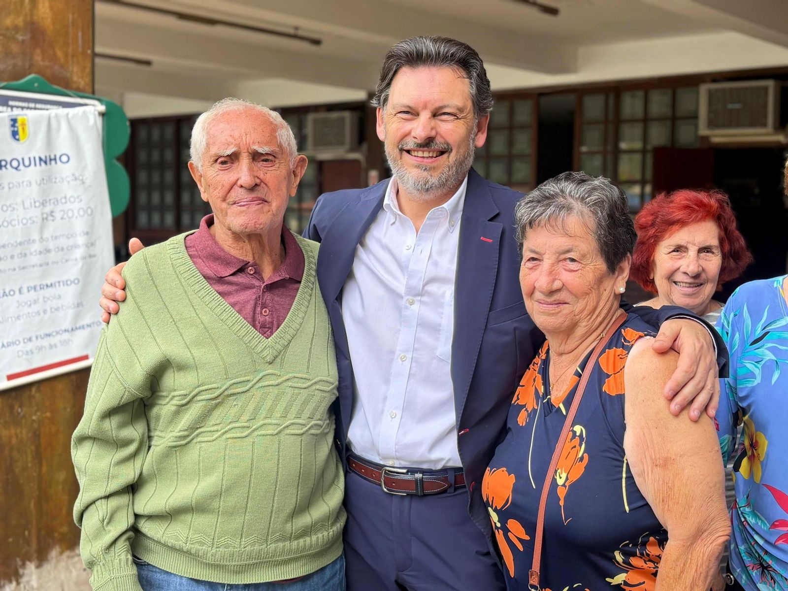 Miranda durante su visita al Centro