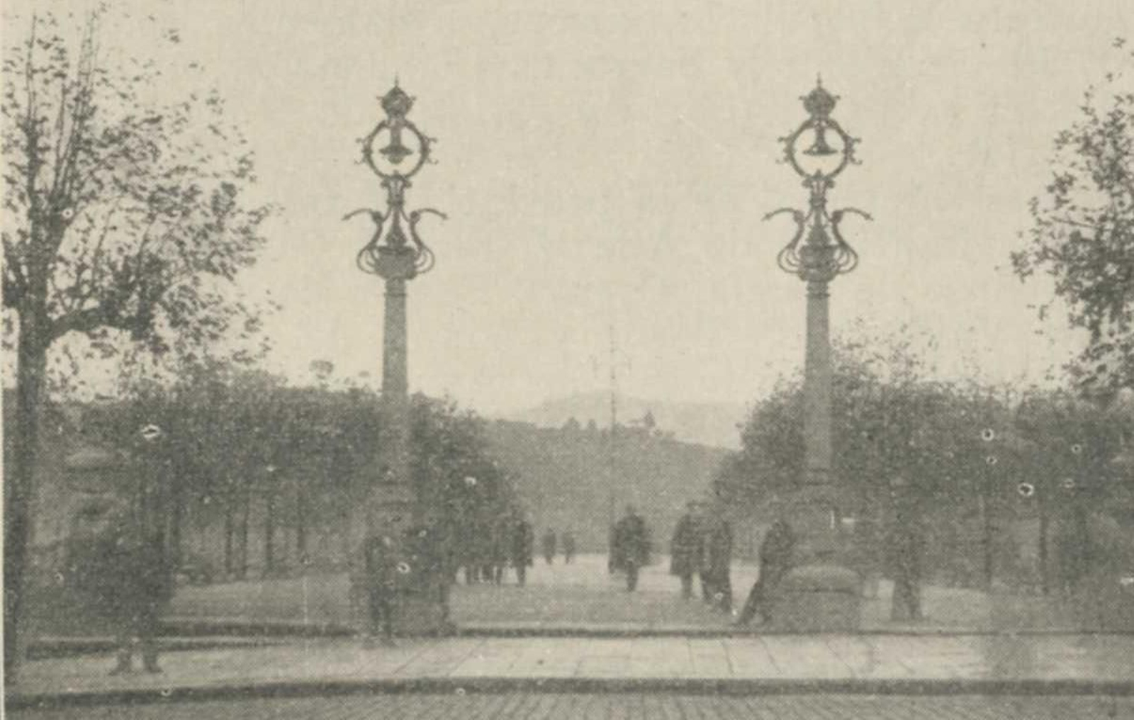 Imagen de la Alameda incluida en la guía de 1926.