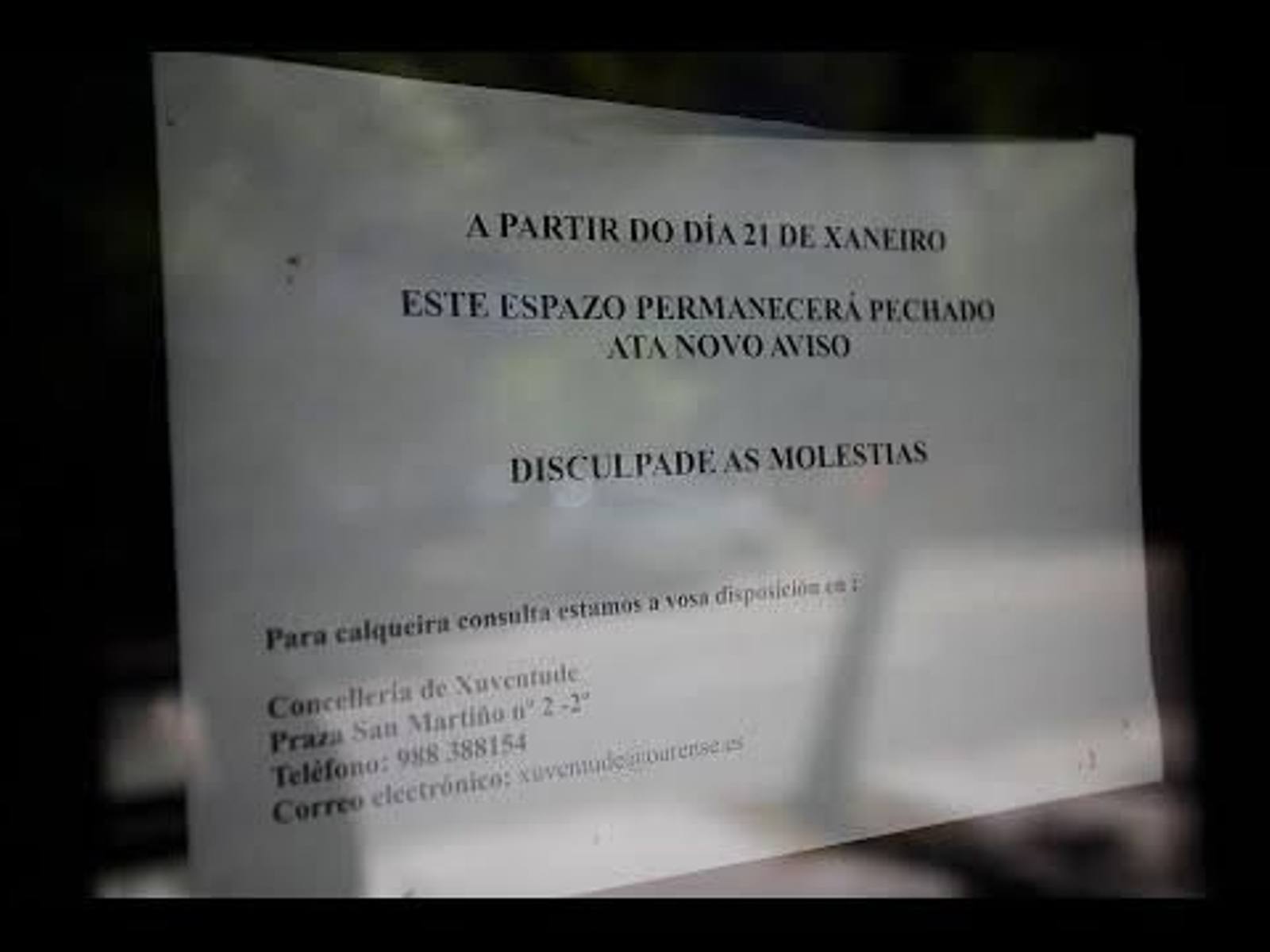 El Espazo Lusquiños continúa cerrado
