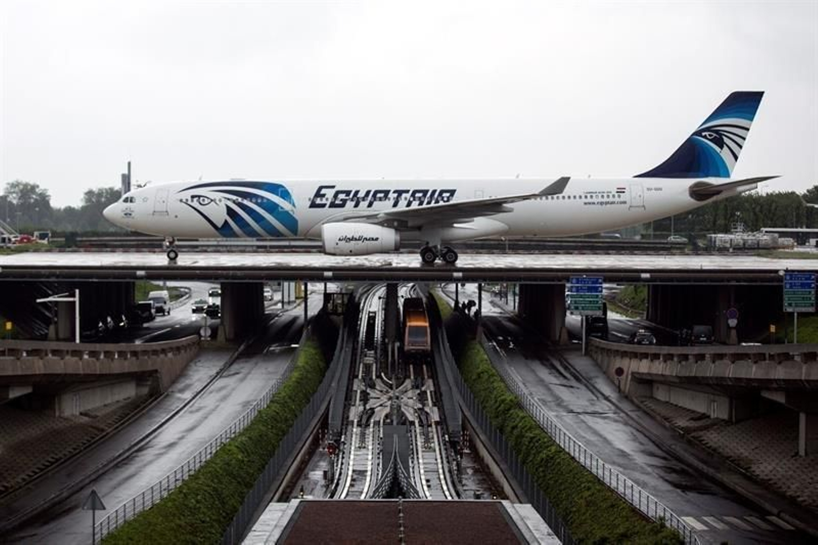 El avión de Egyptair.