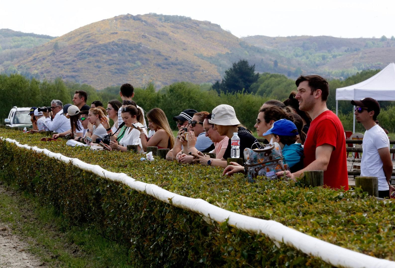 El ambiente en el Hipódromo de Antela.