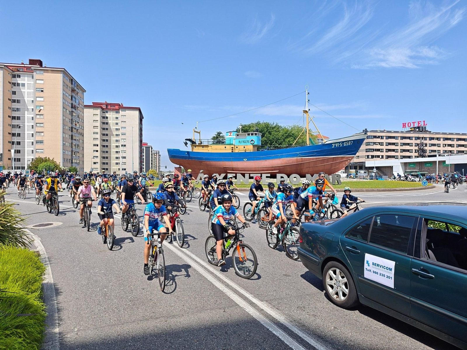 Galería | El ciclismo toma Vigo con la primera edición del Día de la Bici de Atlántico