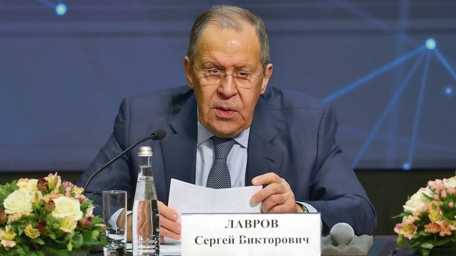 El ministro ruso de Exteriores, Serguéi Lavrov.