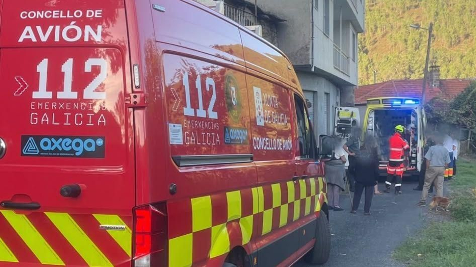 El despliegue para el rescate de la persona en Cardelle.