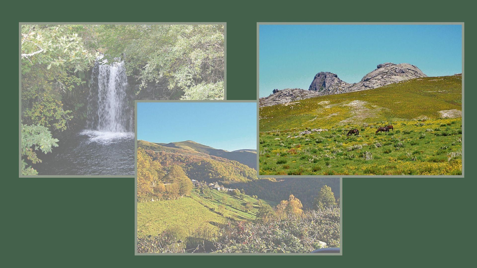 Xosé Benito Reza y los espacios naturales por la provincia de Ourense.