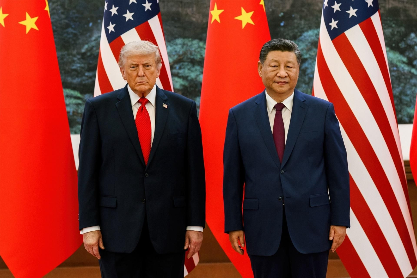 Los presidentes de Estados Unidos y China en una cumbre en mayo