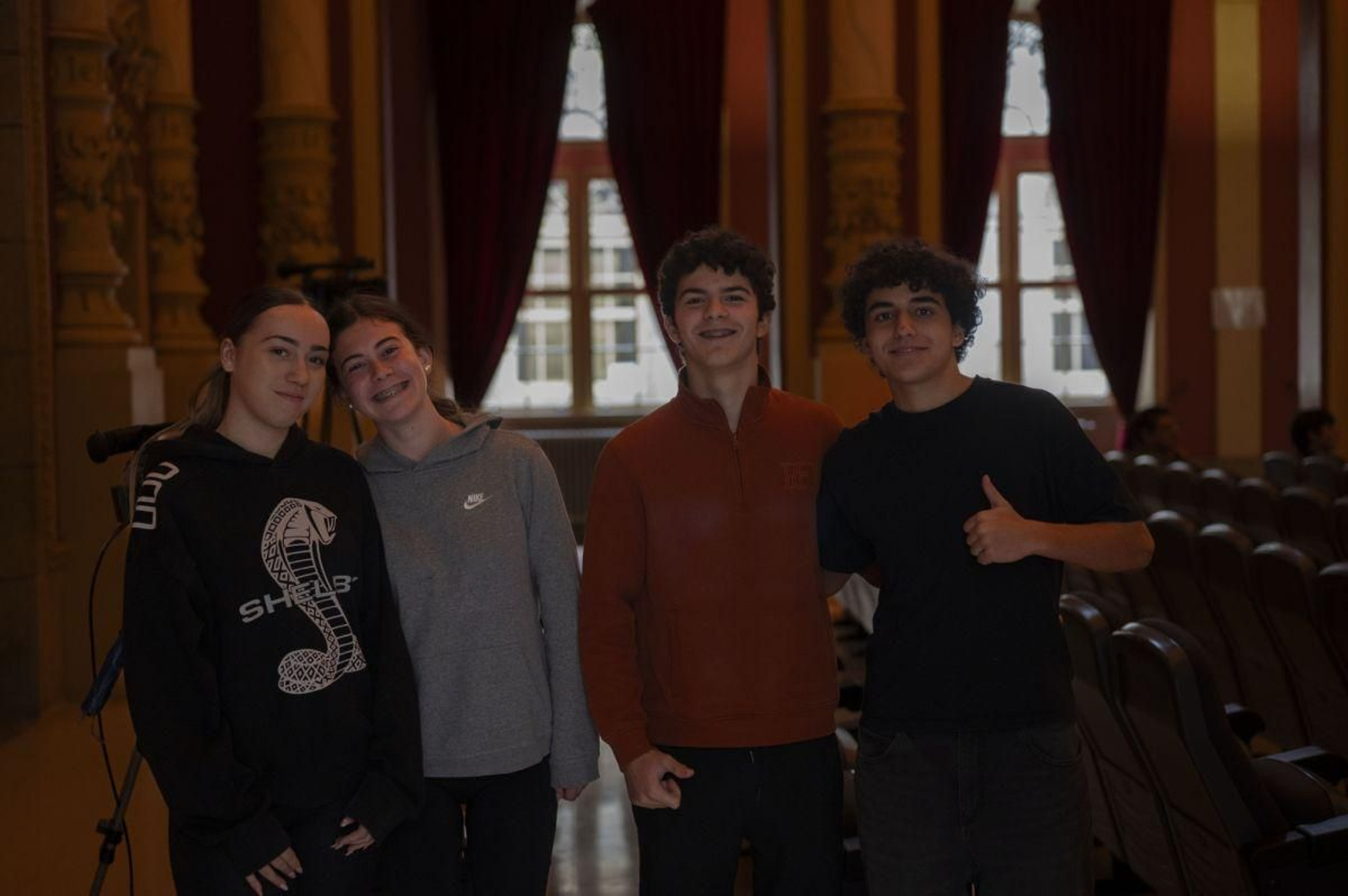 Gabriela, Mateo, Unai e Lucas.