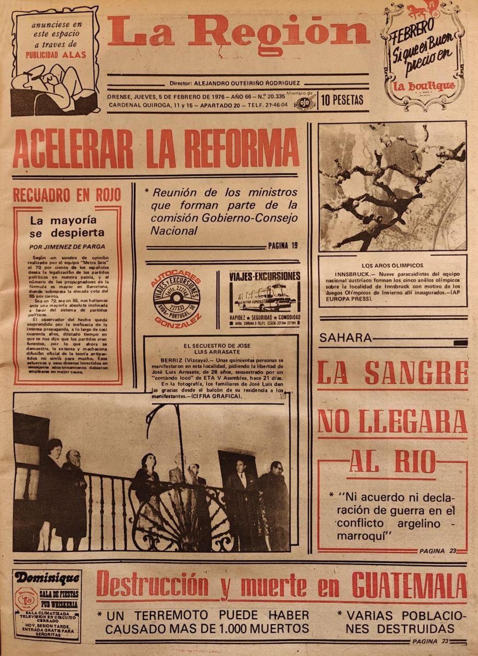 La portada.