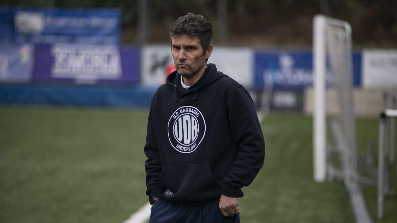Guillermo García, el ya ex entrenador del Barbadás, en Os Carrís.