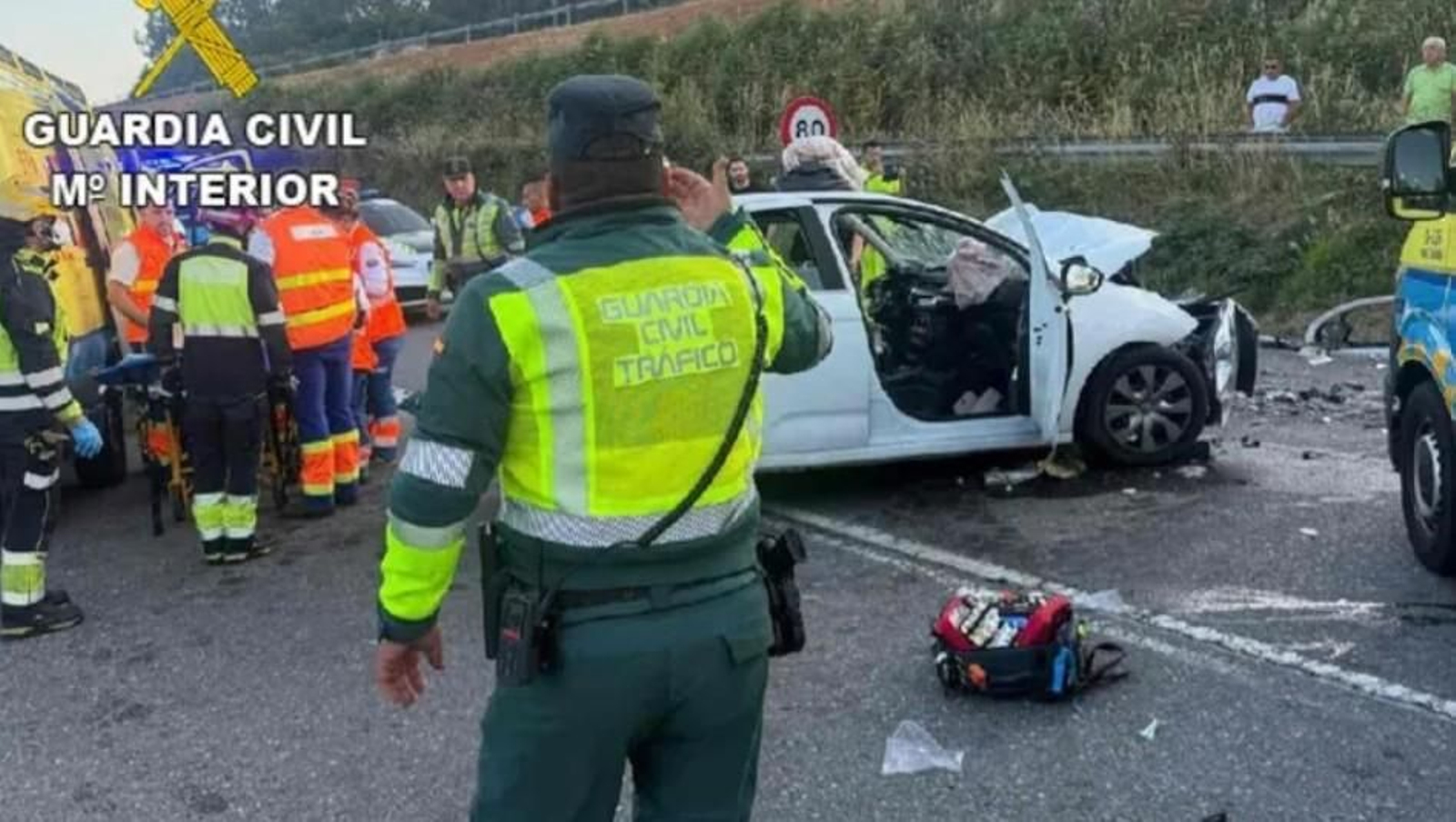 Estado en el que quedó uno de los vehículos.
