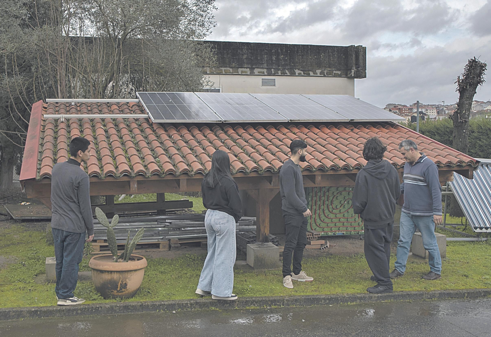 Parte del alumnado matriculado en la FP Acelerada en el CIFP A Farixa.