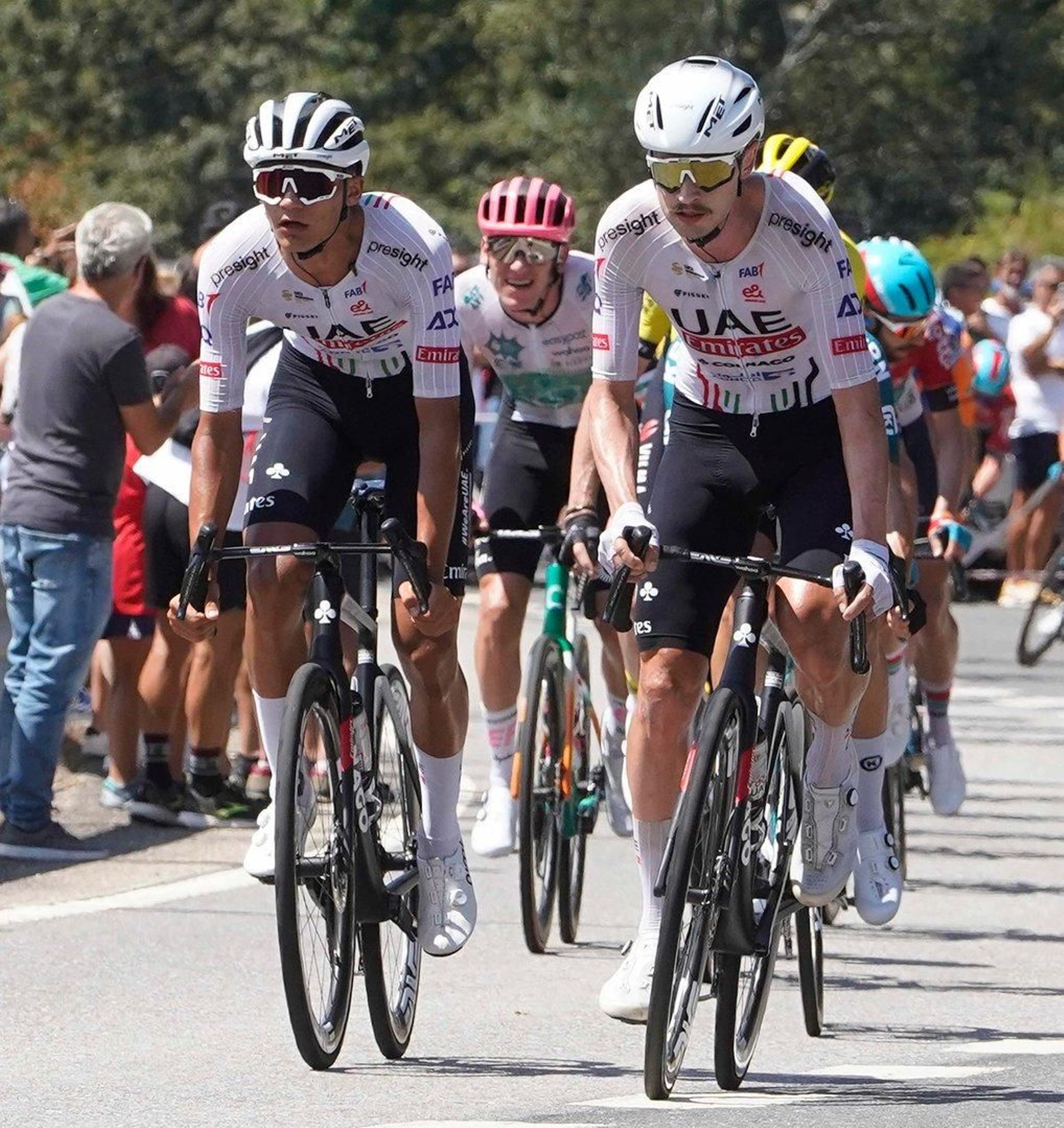 Participantes en la décima etapa de La Vuelta a España.