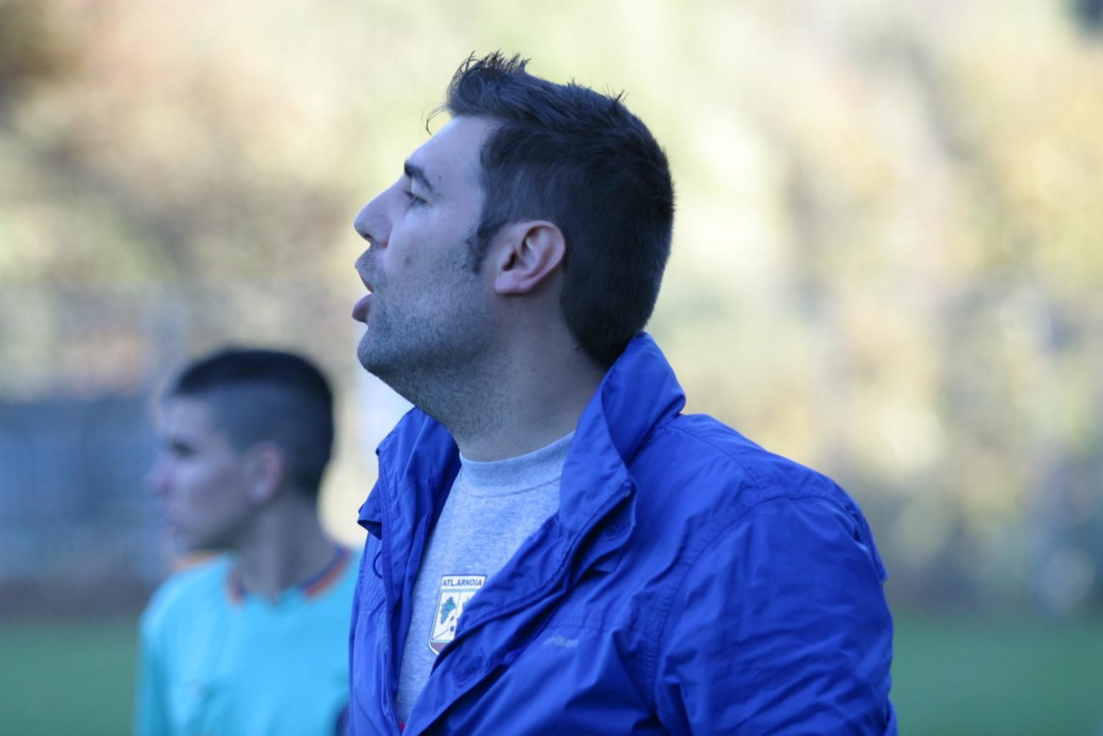 El técnico Monchín Salgado, en su etapa en el Arnoia.