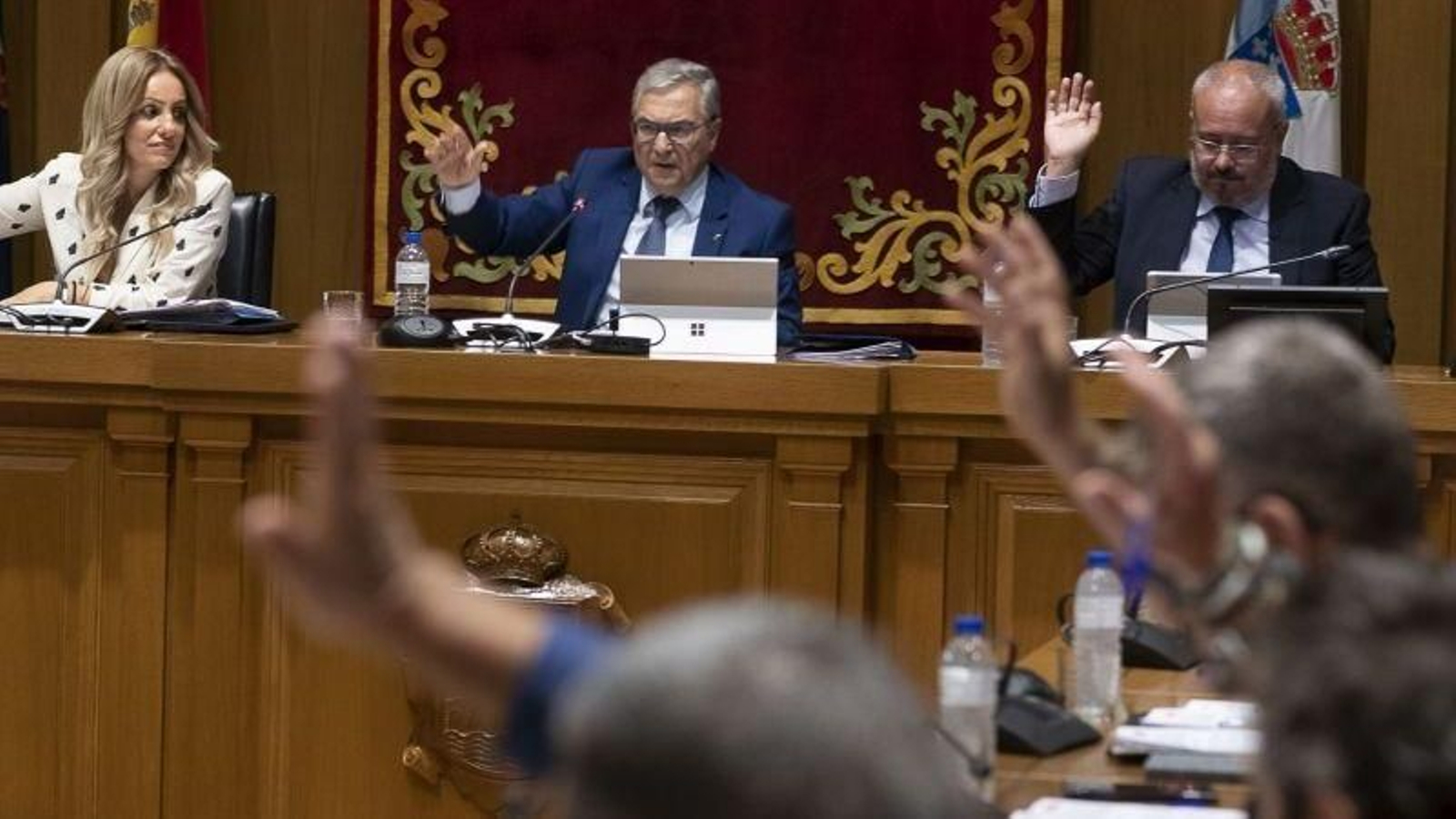 Diputados del PP y el BNG, en una de las votaciones.