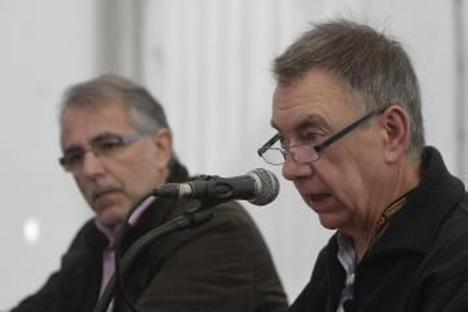 Emiliano Otegui, durante el encuentro con estudiantes.