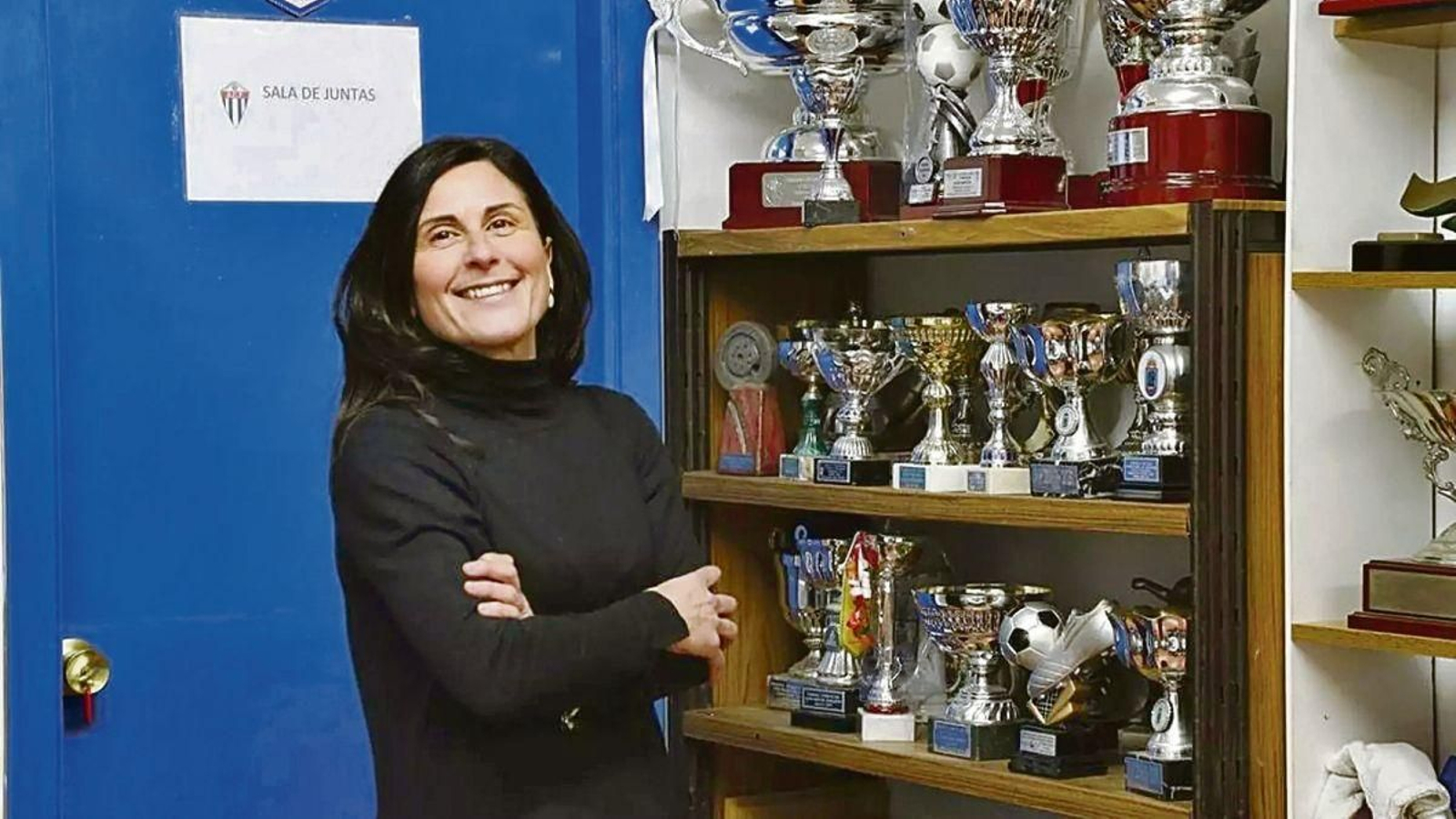 La presidenta del Sárdoma, Begoña Aldao, en las oficinas de la entidad viguesa.