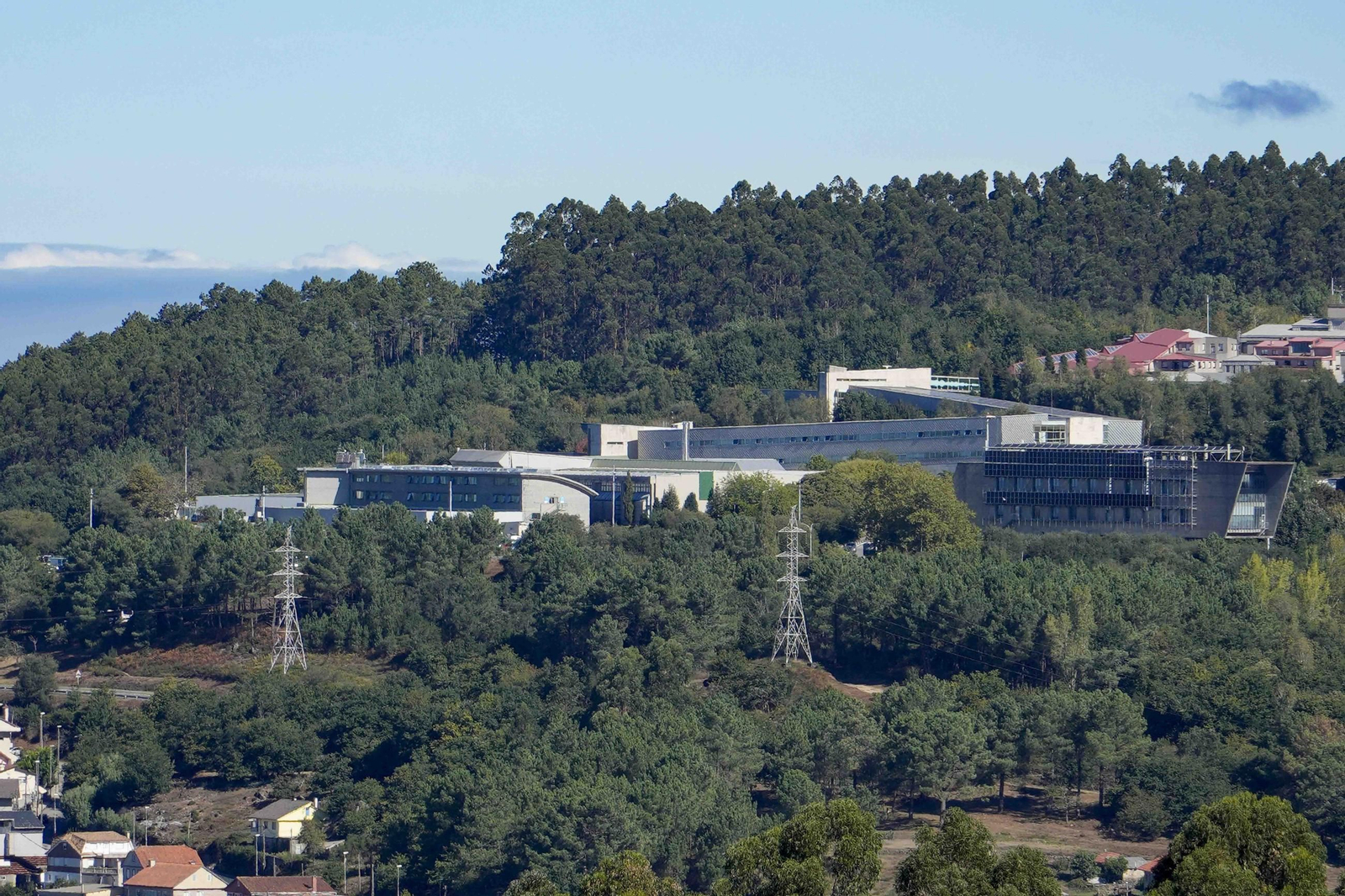 Vista panorámica del área industrial y tecnológica del campus de Vigo, donde nacen un gran número de ideas.