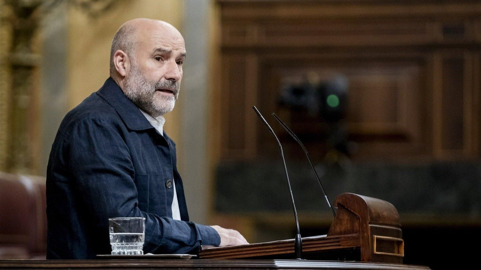 El diputado del BNG, Néstor Rego, durante una sesión plenaria en el Congreso de los Diputados (Foto: EP).
