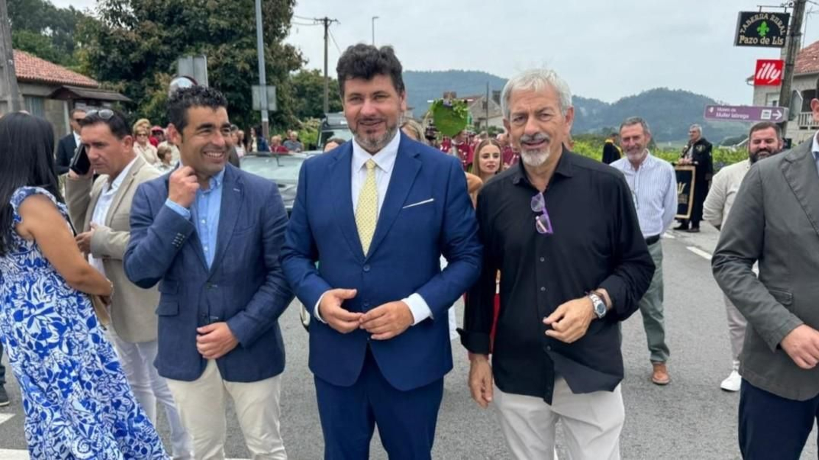 Carlos Sobera, protagonista en Meaño como pregonero en la Festa do Viño