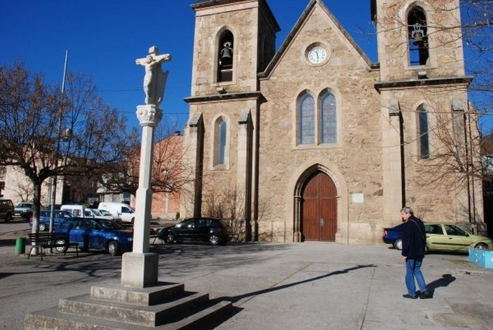 Fachada de la iglesia de Nuestra Señora de Fátima de Fontei.